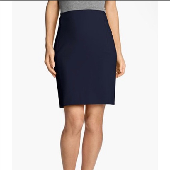 Diane von Furstenberg dvf New Koto skirt navy blue 2 - Picture 1 of 8